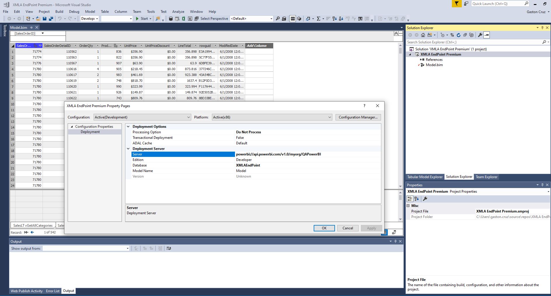 Imagen 9.-Trabajo con Visual Studio Data Tools.