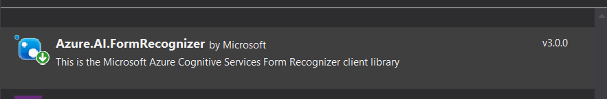 Imagen 3.- Paquete Nuget.