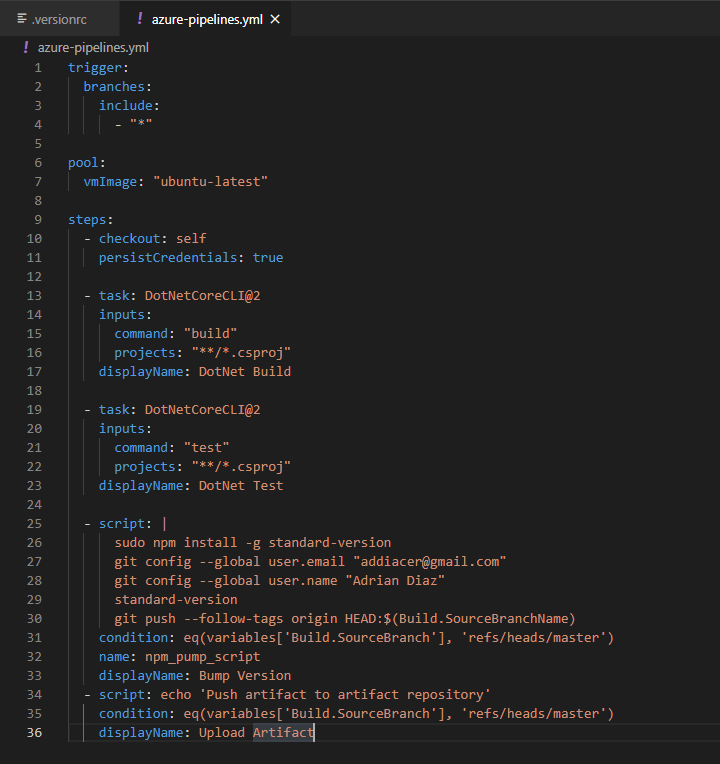 Como versionar nuestro Producto de forma automática usando Git y Azure DevOps