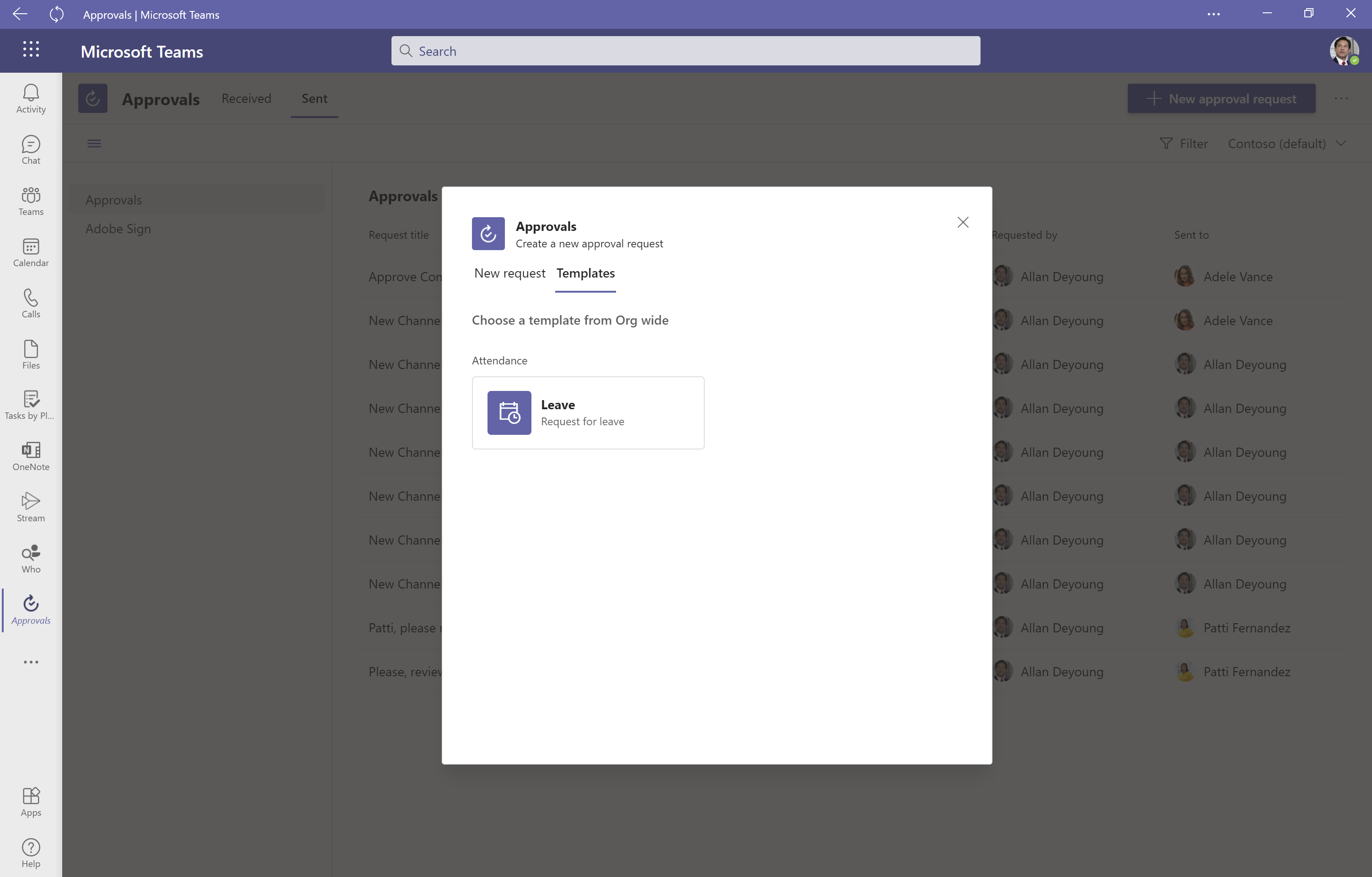 Aprobaciones rápidas en Microsoft Teams con la App de Approvals