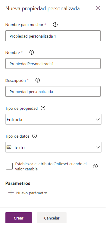 Imagen 6.- Configurando propiedades.