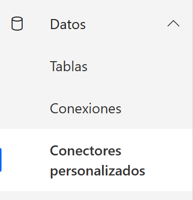 Imagen 1.- Acceso a conectores personalizados.