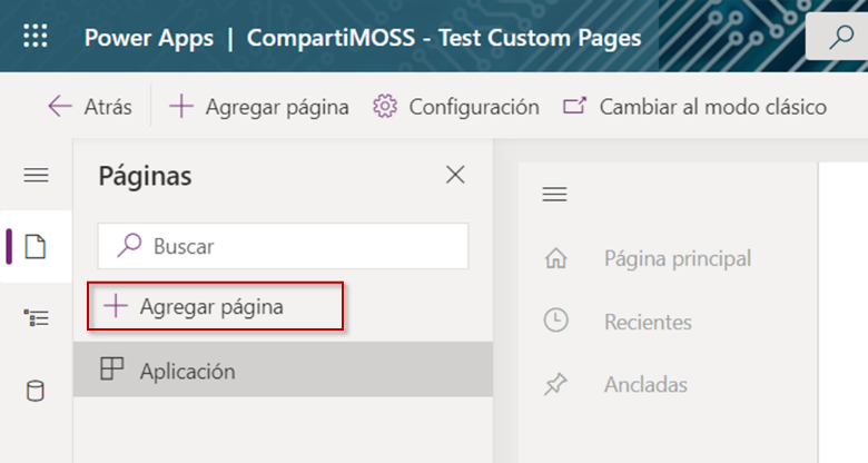 Imagen 3.- Opción &ldquo;Agregar página&rdquo;.