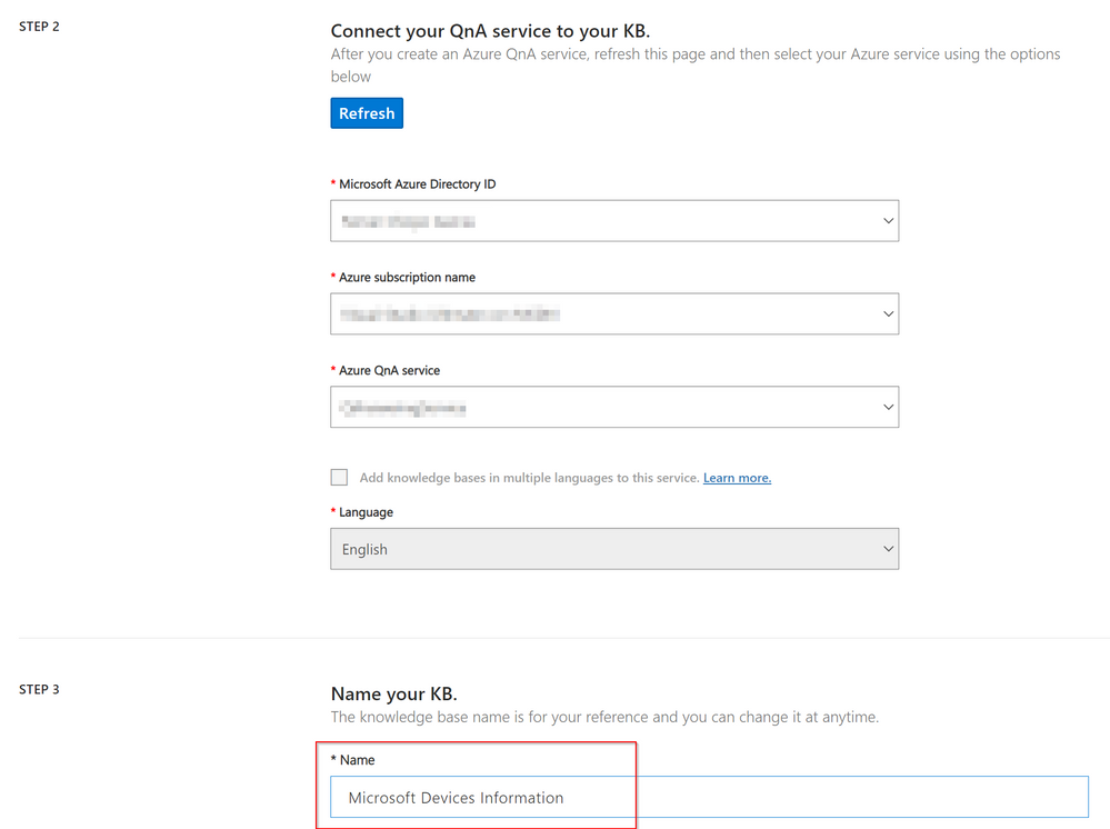Imagen 4. - Creación de la base de datos de conocimiento.