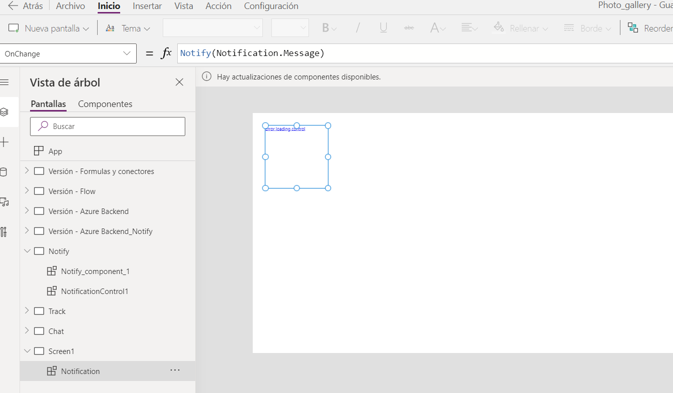 Imagen 11.- Binding notify con el componente.