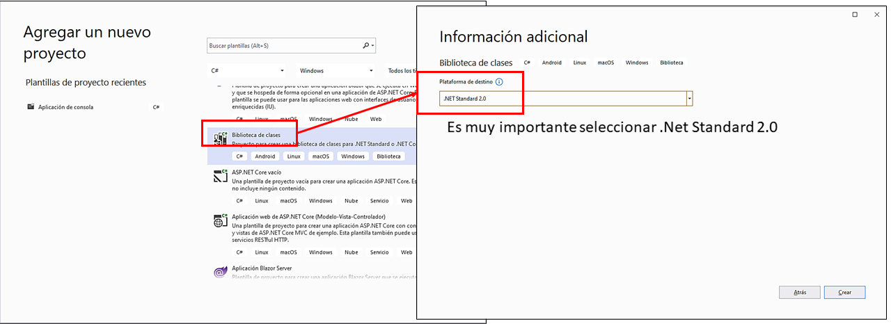 Imagen 3.- Creación de un proyecto adecuado para implementar un Source Generator