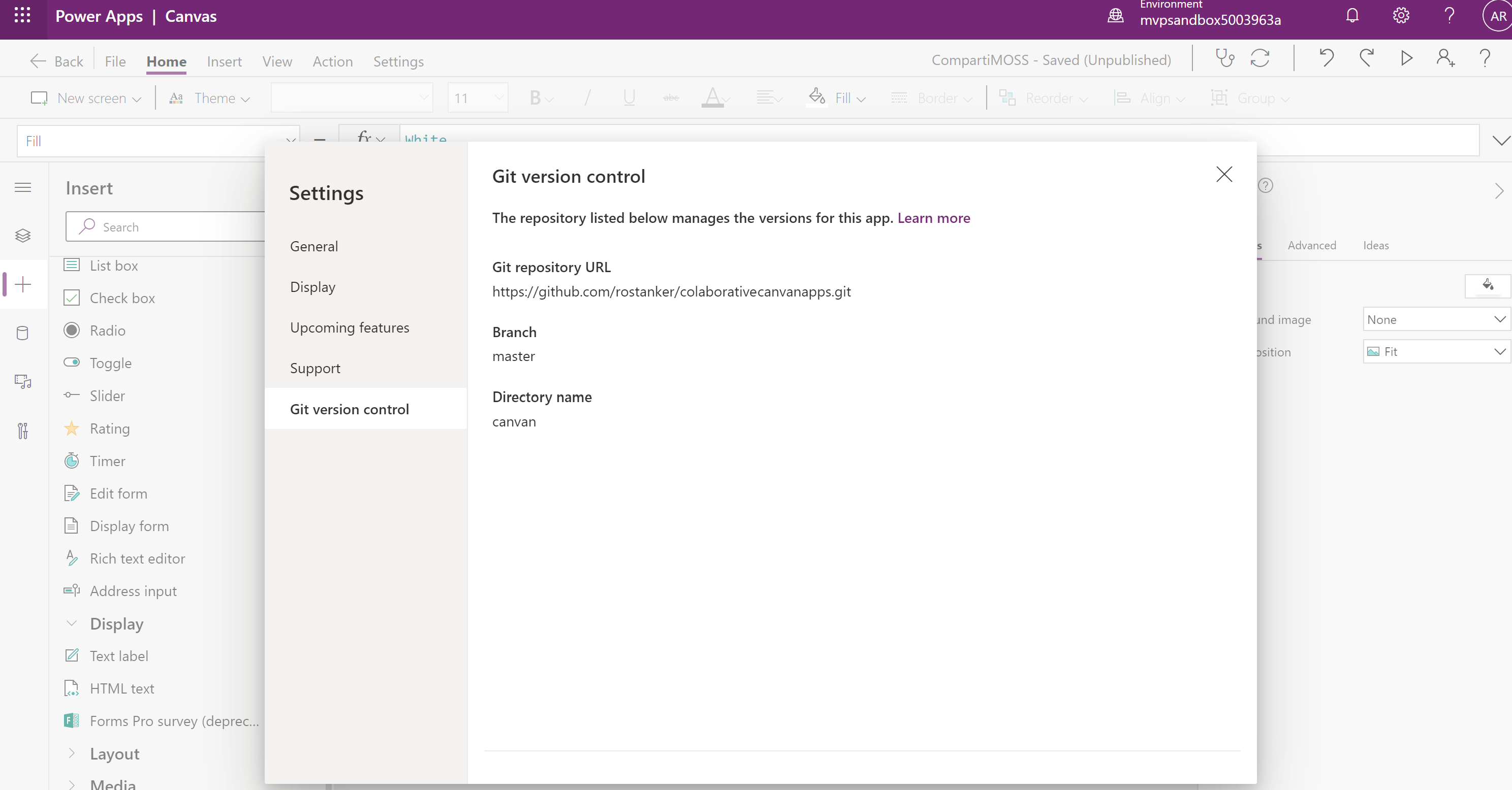 Imagen 9.- Control de versiones Git configurado.