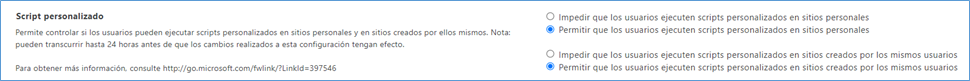 Imagen 2.- Ejecución de scripts habilitada