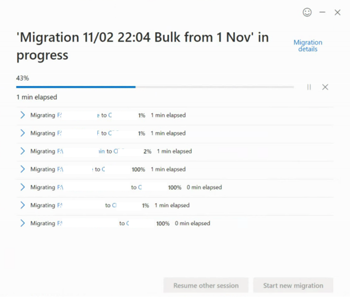 Imagen 9.- Migración masiva