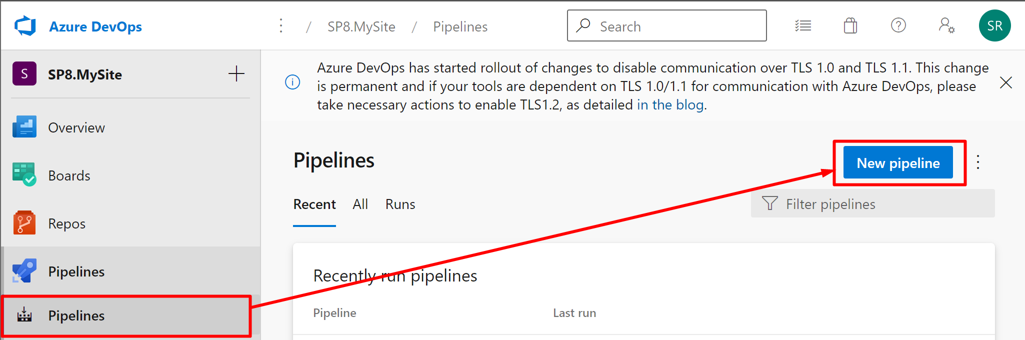 Imagen 15 - Creación de Nuevo Pipeline
