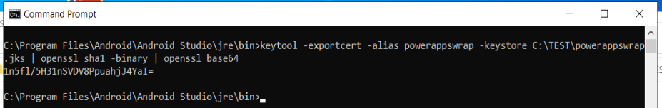 Imagen 13.- Exportar certificado y Hash.