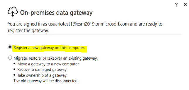 Imagen 12.- Registro del Gateway en la VM.