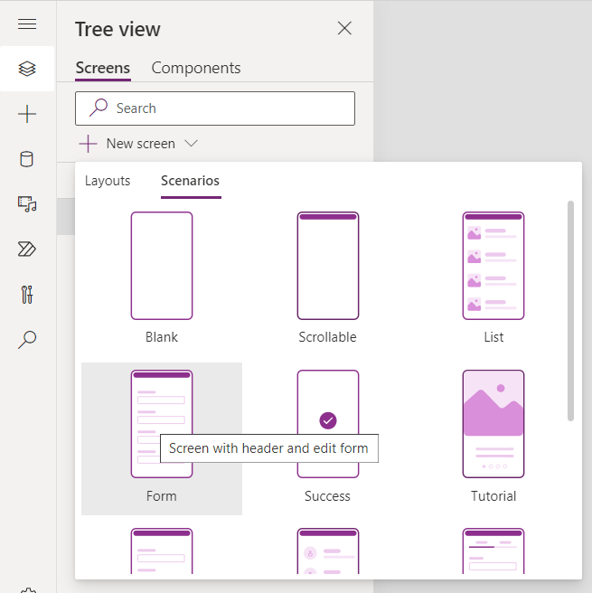 Imagen 10.- Creando la pantalla para dar de alta elementos.