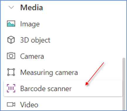 Imagen 14.- Añadiendo la funcionalidad de Barcode scanner.