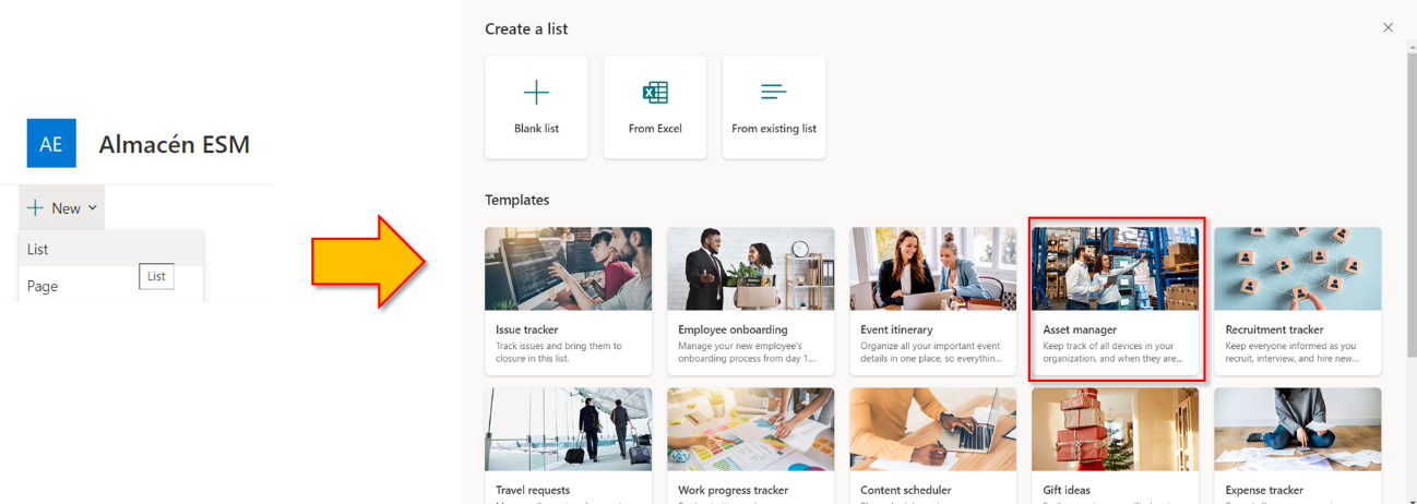 Imagen 3.- Lista creada.