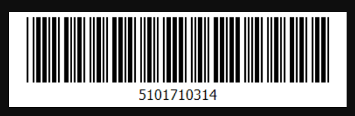 Imagen 7.- Código de barras generado.