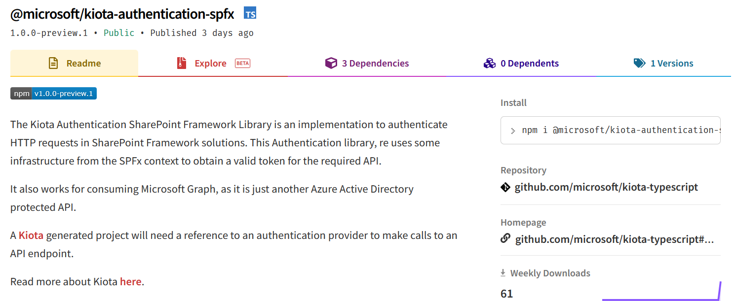 Image 3.- Kiota authentication provider.