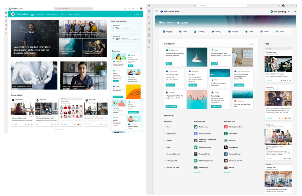 Imagen 2.- Nueva Home de Viva Connections.
