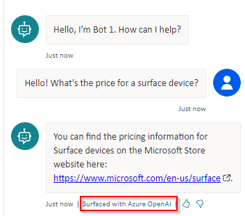 Imangen 7.- Respuesta generada por Azure Open AI.