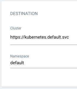 Imagen 5.- Cluster y namespace.
