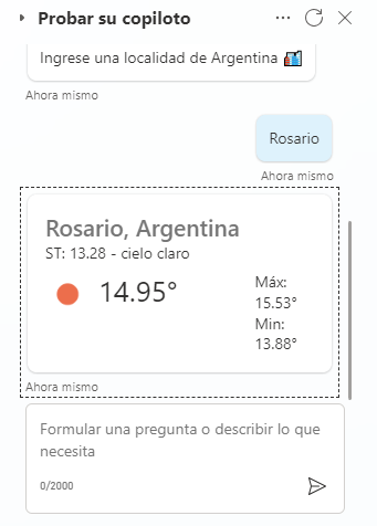 Imagen 14.- Probando el bot.