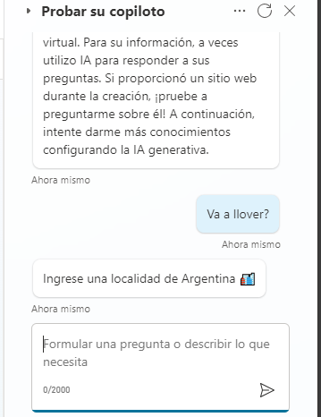 Tarjetas adaptables en Copilot Studio utilizando una API externa