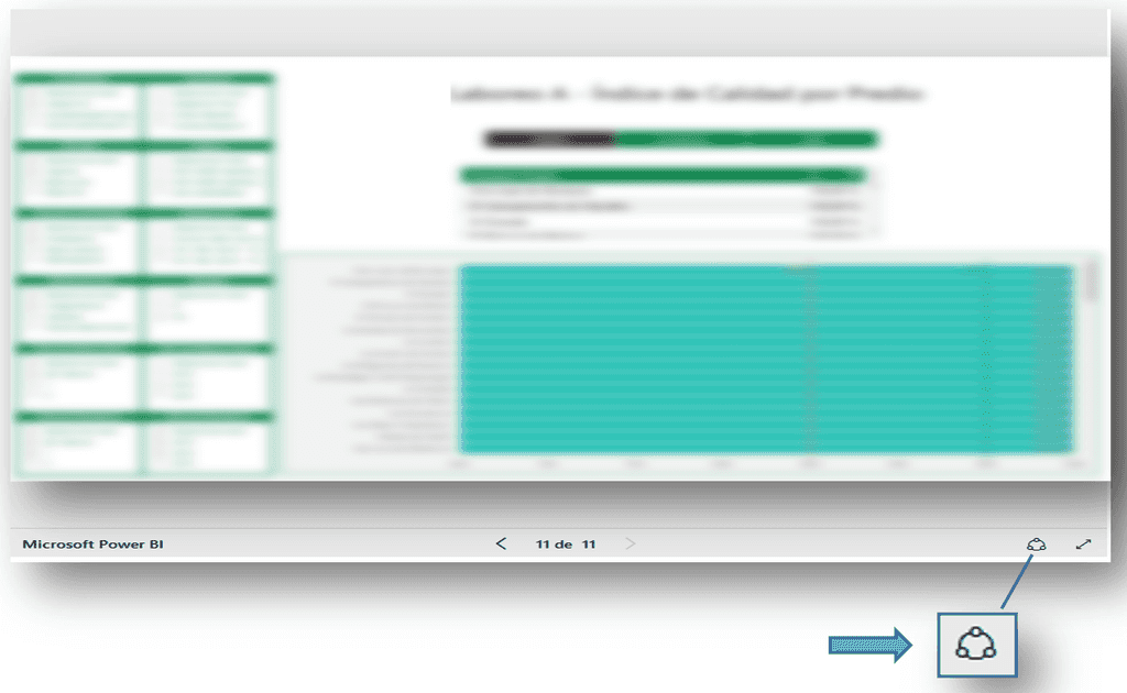 Imagen 1.- Opción de compartir un informe de Power BI.