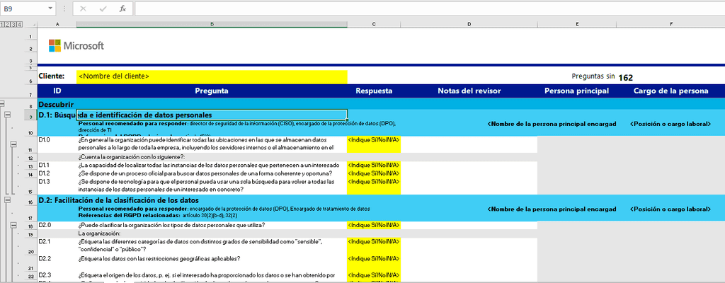 Imagen 5.- Herramienta de evaluación GDPR local.