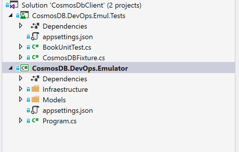 Imagen 1.- Emulador de CosmosDB en Visual Studio.