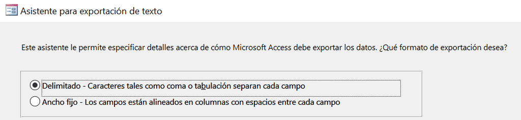 Imagen 10.- Exportación e la consulta.