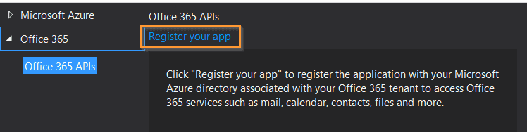 Imagen 5.- Registrando nuestra aplicación en Azure Active Directory.