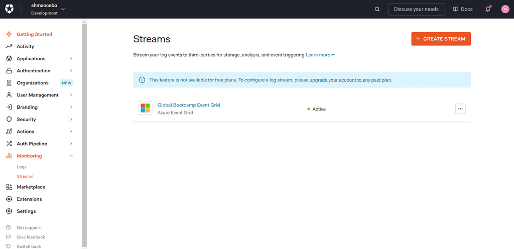 Imagen 8.- Auth0 streaming.