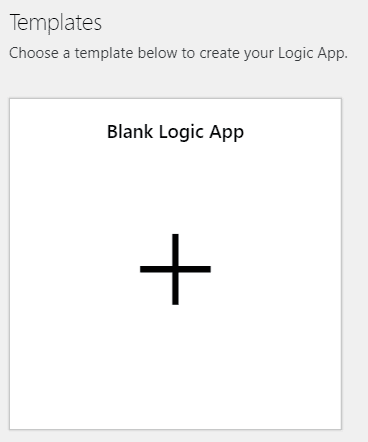 **Imagen 7.- Creación de la Logic App desde cero.**