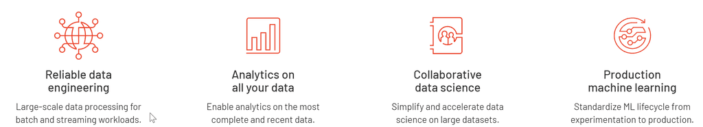 Imagen 2. Características de Databricks.