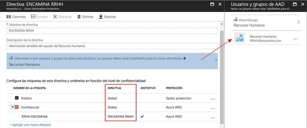 Imagen 6.- Creación de nuevas directivas departamentales