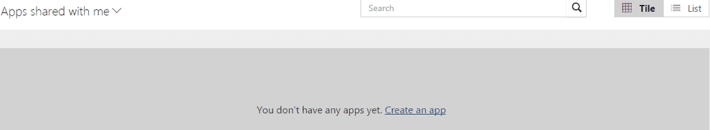 Figure 7.- Creating an App in PowerApps.