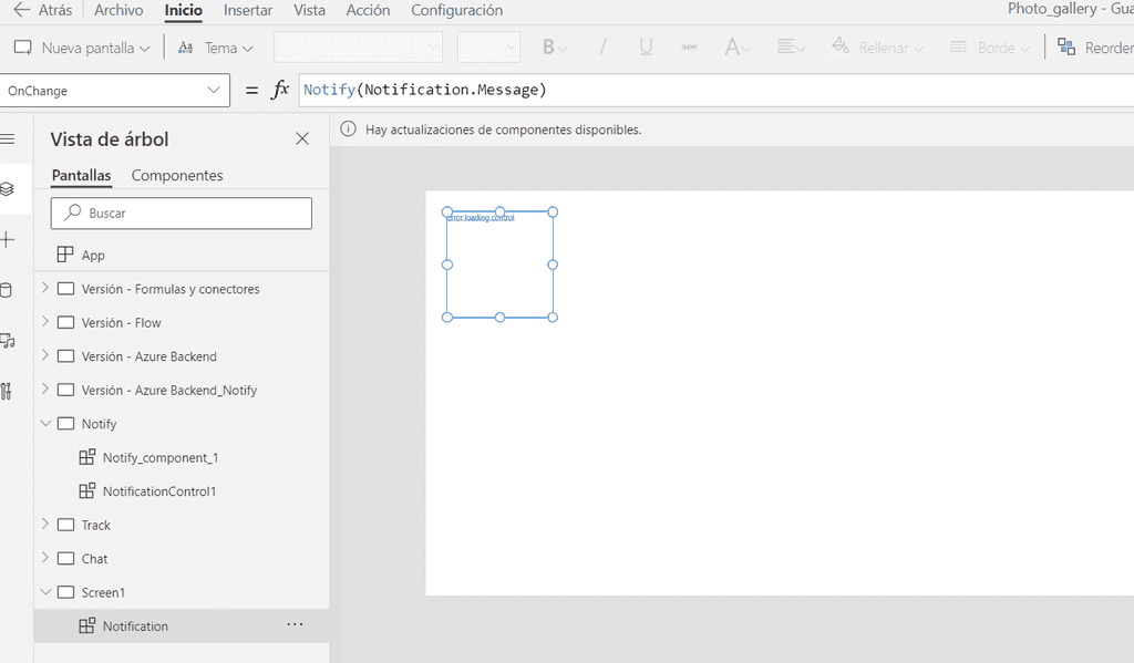 Imagen 11.- Binding notify con el componente.