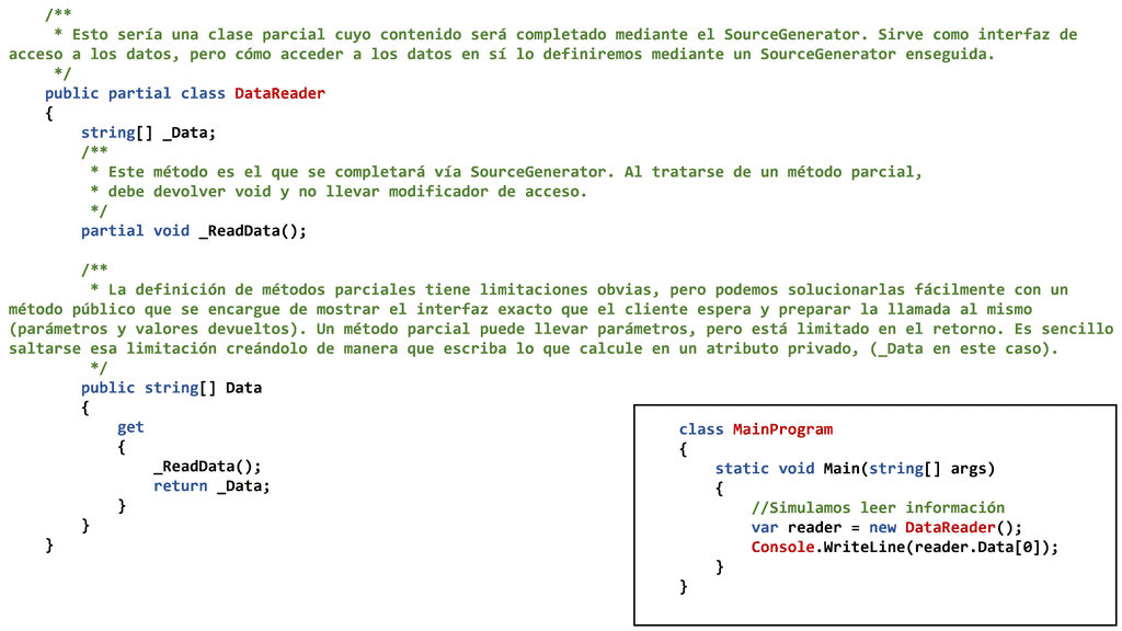 Imagen 2.- Main de ejemplo que usará código de un Source Generator
