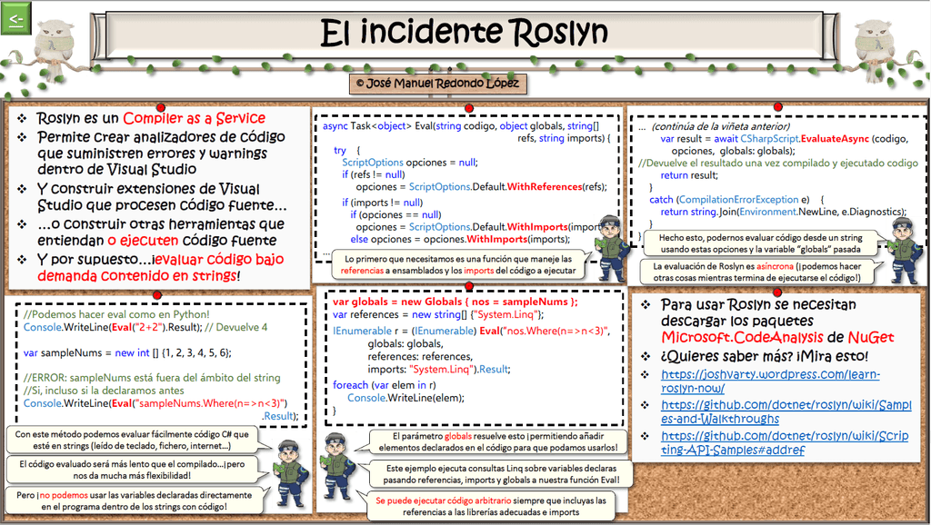 Imagen 3.- Fanzine avanzado (Roslyn y evaluación dinámica de código). 