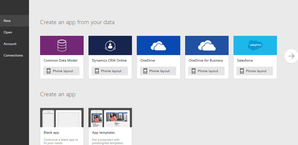 Image 6.- PowerApps Designer.