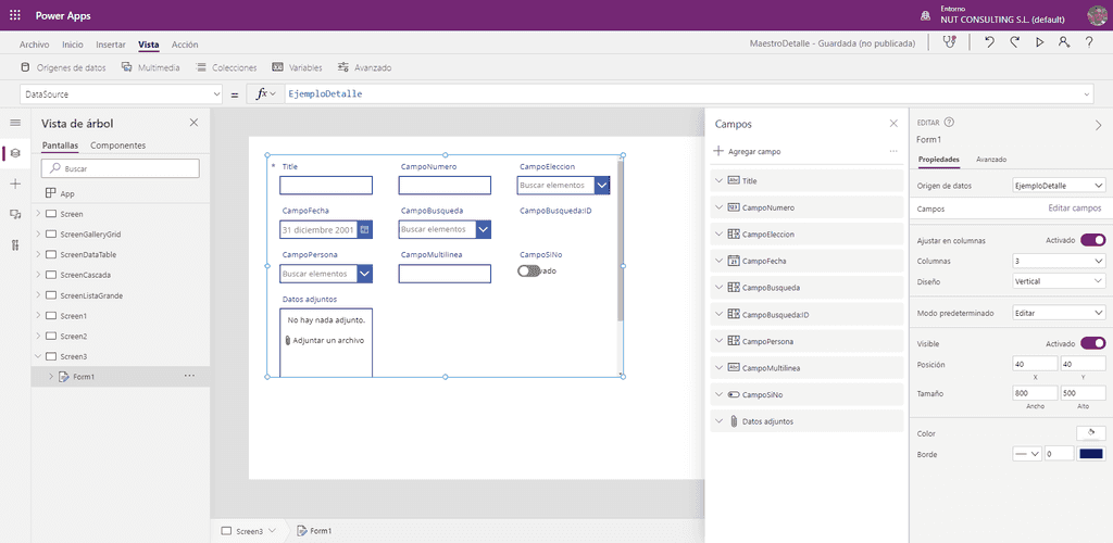 Imagen 8.- Control de tipo Form.