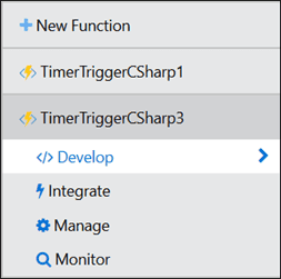 Imagen 3.- Acceso al editor para escribir código para la Azure Function.