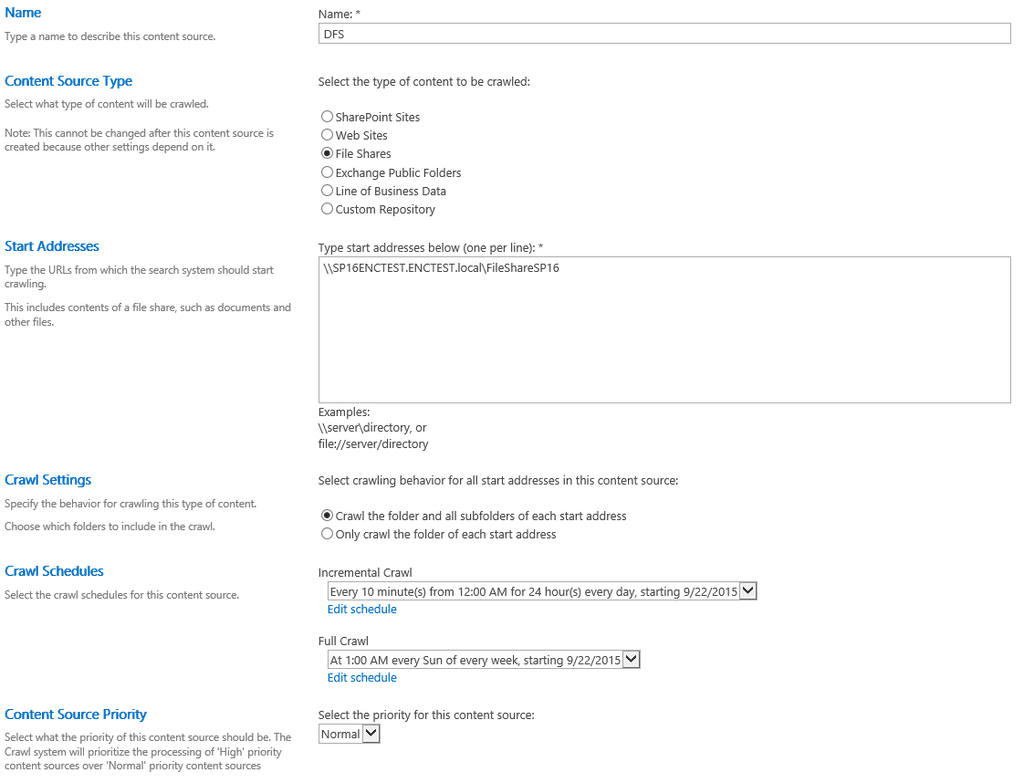 Imagen 21.- Configuración del Origen de Contenido. 