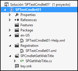 Imagen 6.- Estructura del Proyecto en Visual Studio 2012