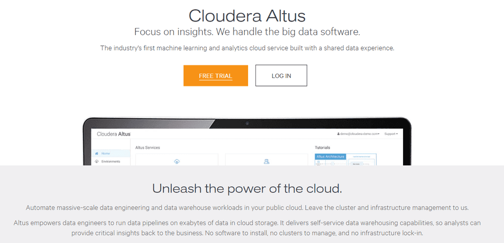 Imagen 9.- Cloudera Altus.