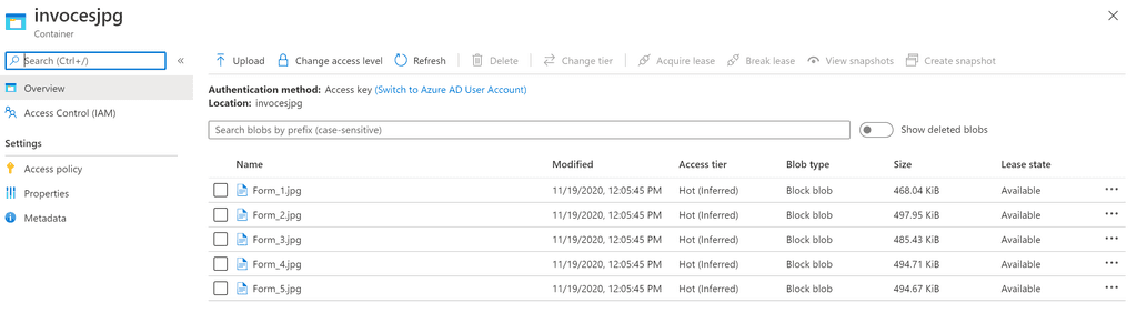 Imagen 10 - Blob storage