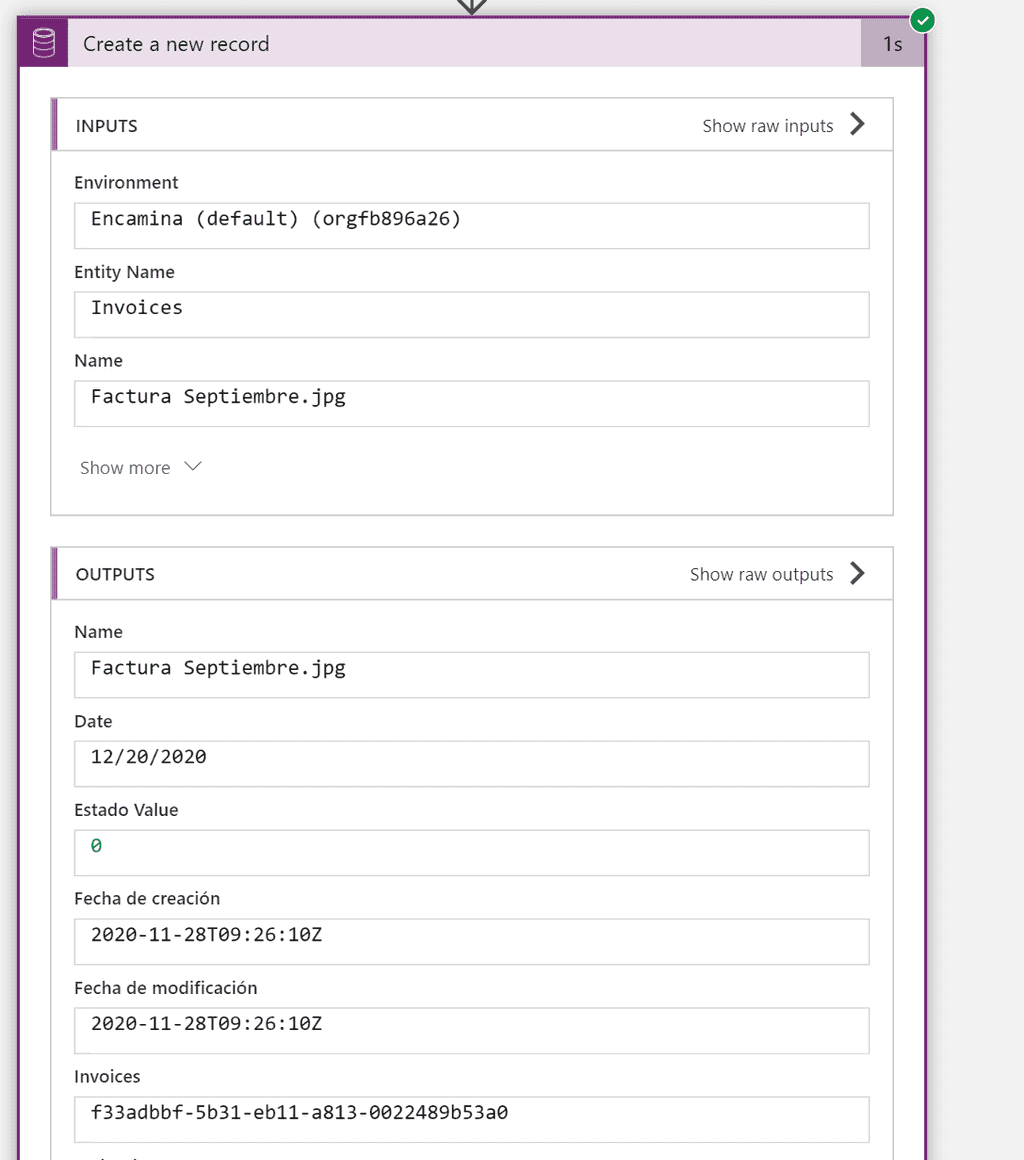 Imagen 25.- Parseo de JSON y escritura en el CDS.