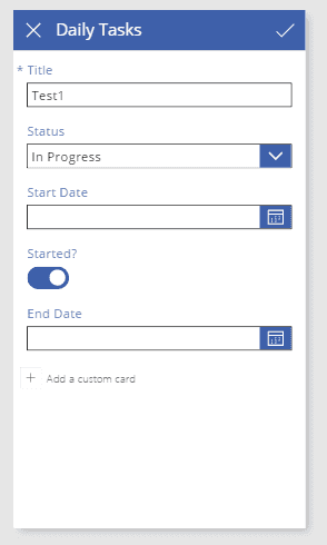 Image 16.- Edit Form in the PowerApp.