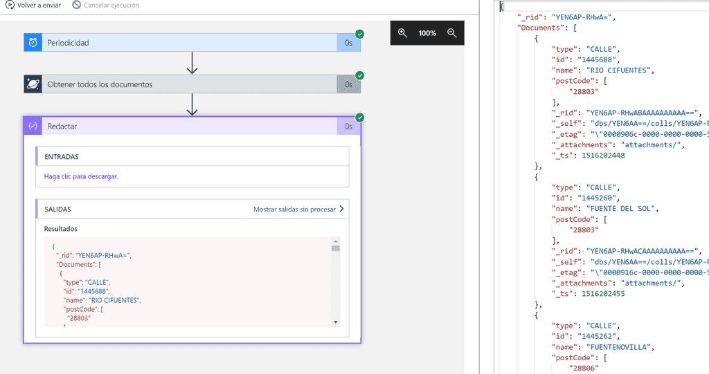 Imagen 12.- Detalle del json de resultado.