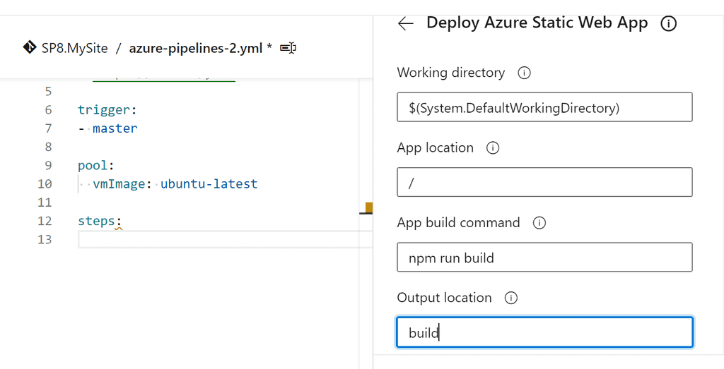 Imagen 21 - Configuración básica de la tarea de despliegue